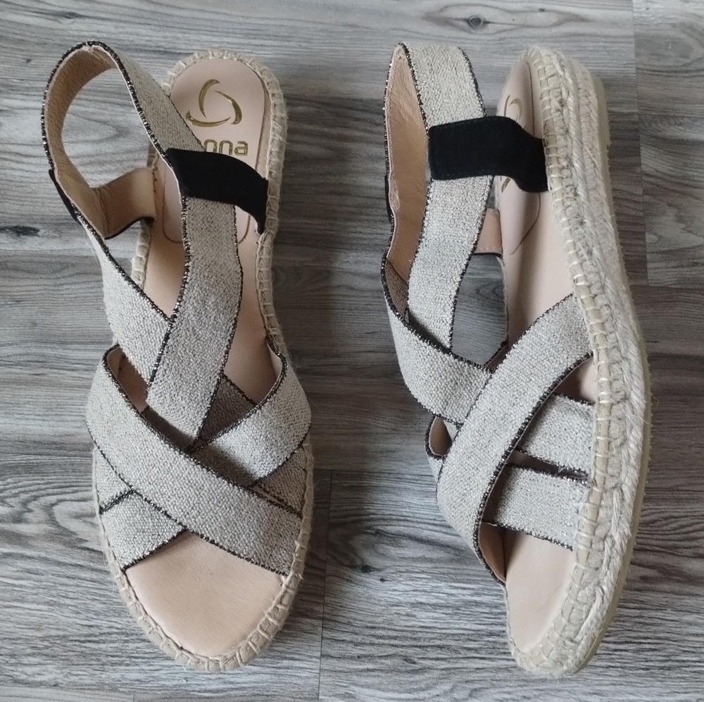 Kanna Star-Crossed Espadrille Sandals Women's Size 42 US 11.5